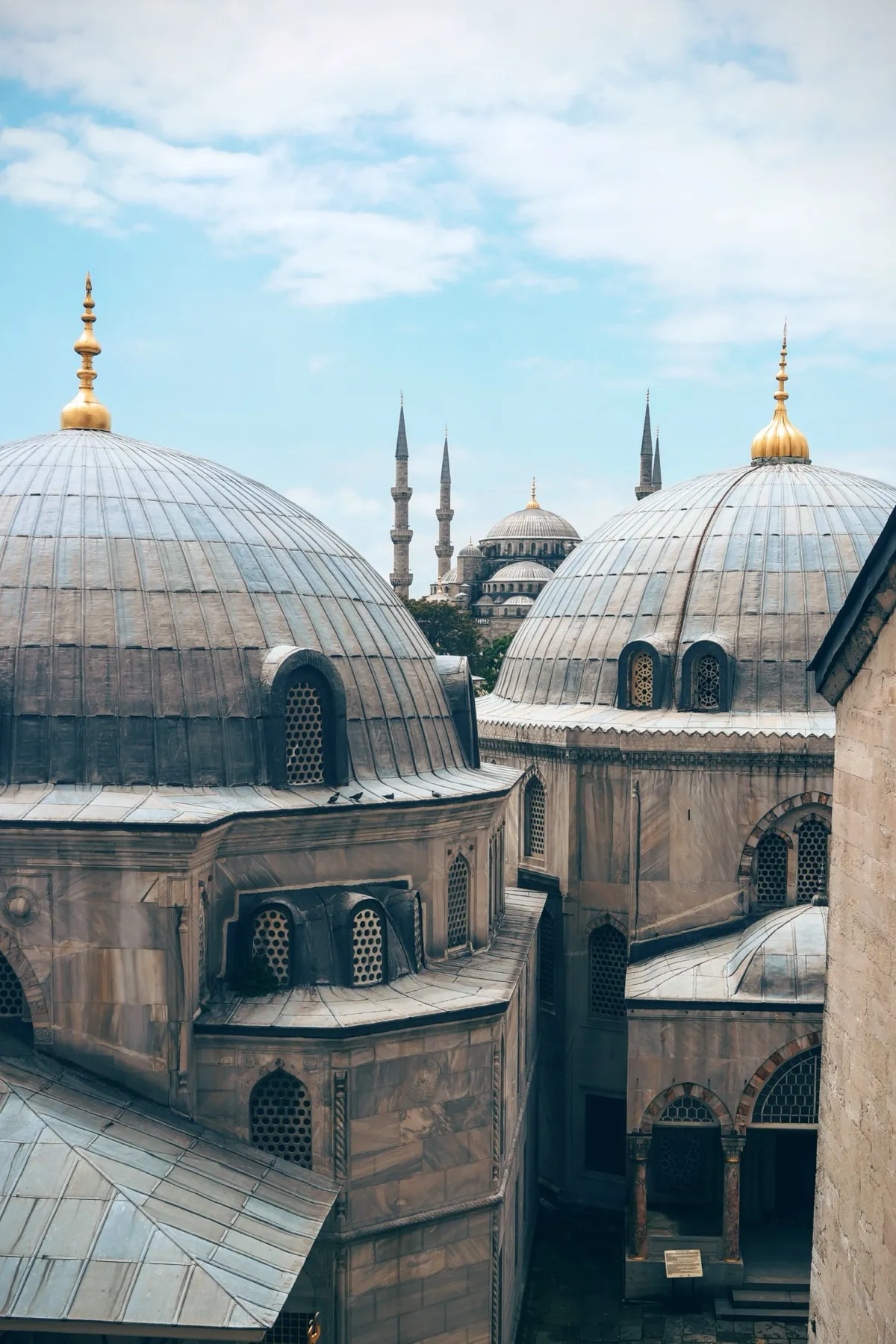 The domes of Hagia Sophia with minarets beyond